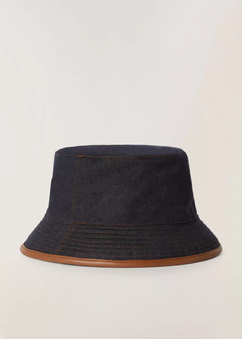 Hats*Loro Piana Bucket Hat Denim Dark Brown