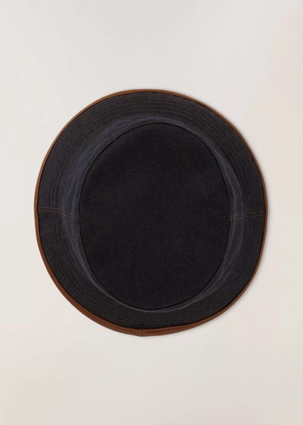 Hats*Loro Piana Bucket Hat Denim Dark Brown