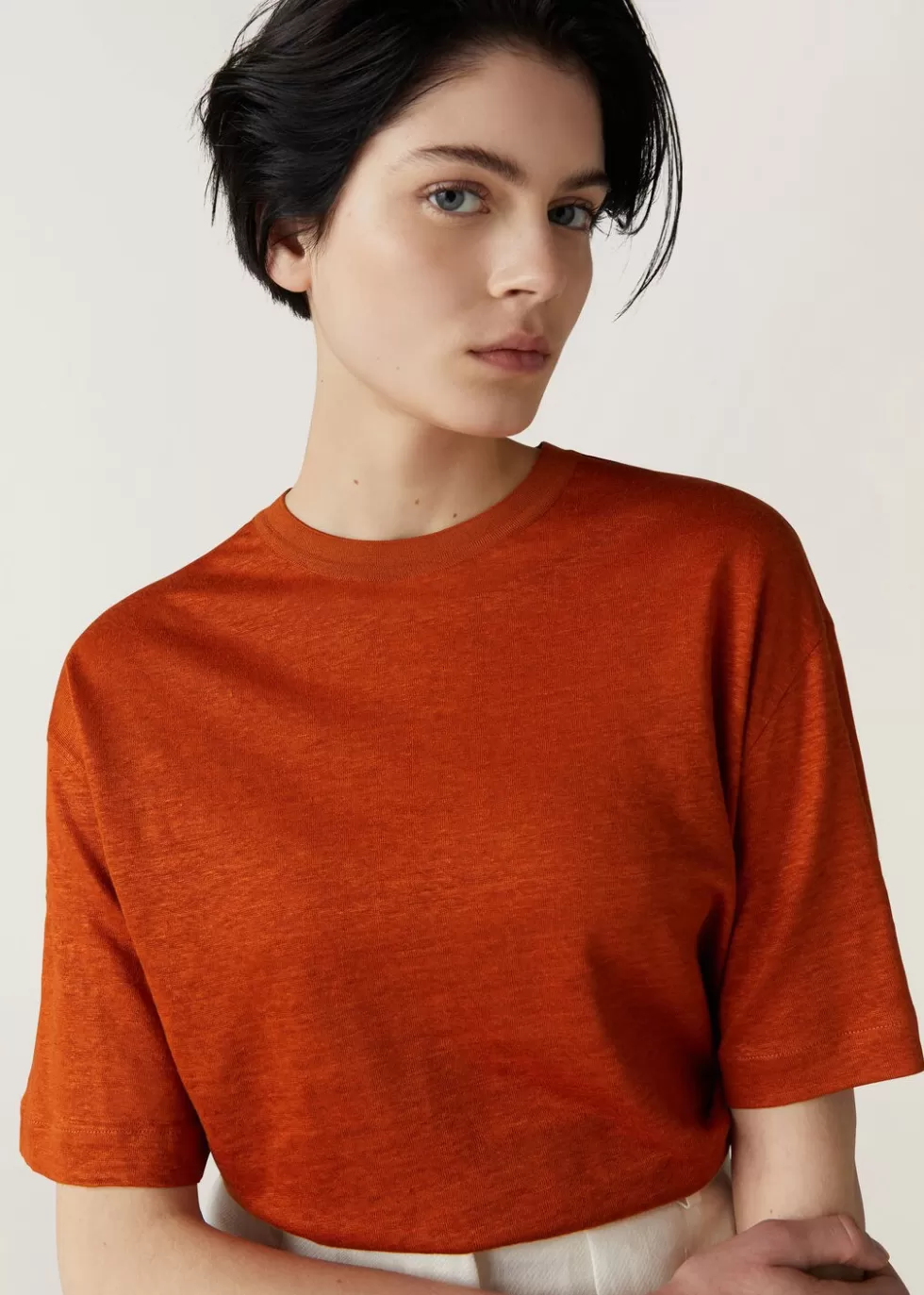 Top And T-Shirts*Loro Piana Gargano T-Shirt Red Clay Powder