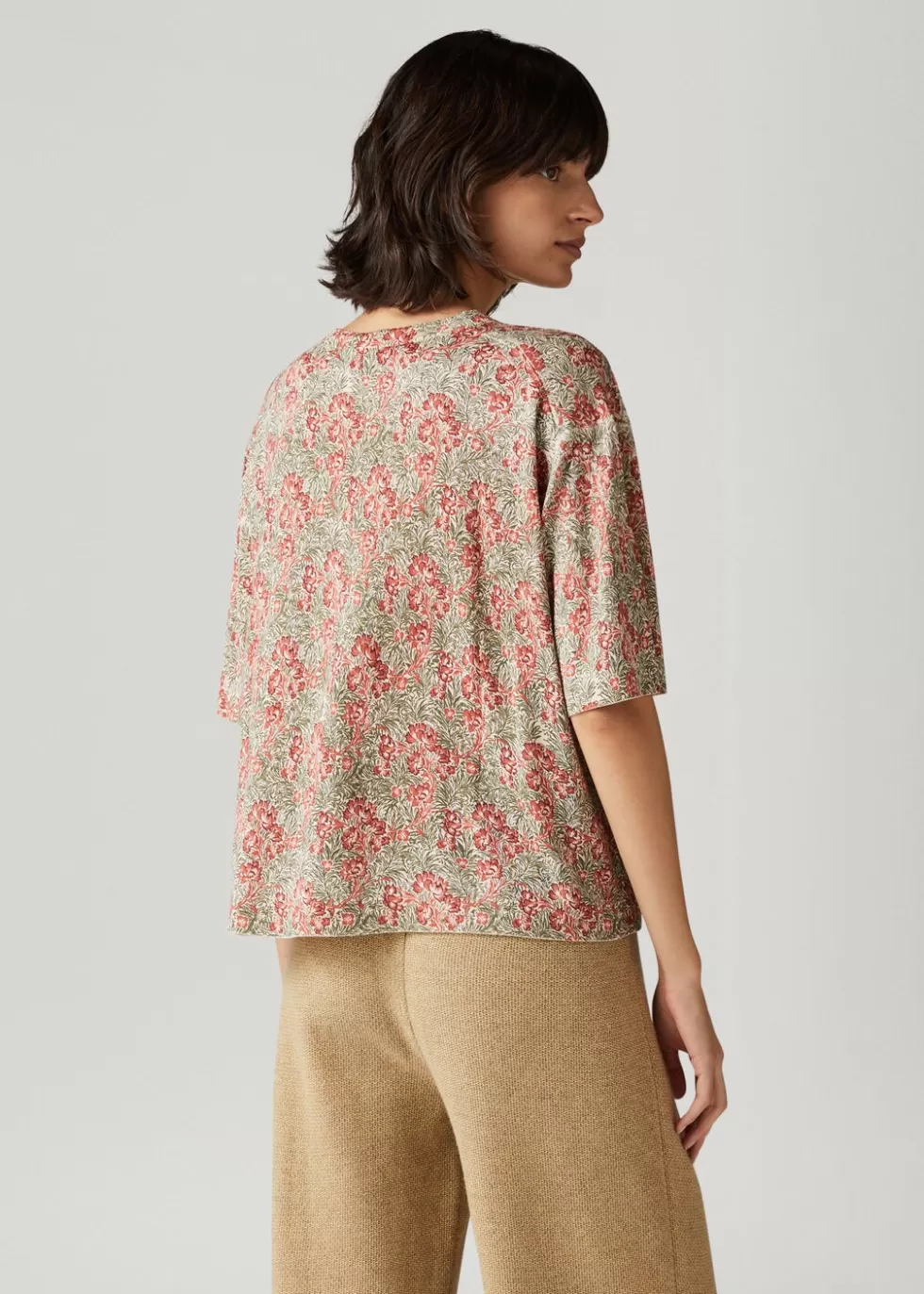 Top And T-Shirts*Loro Piana Lesa Crew Neck Light Grass Print