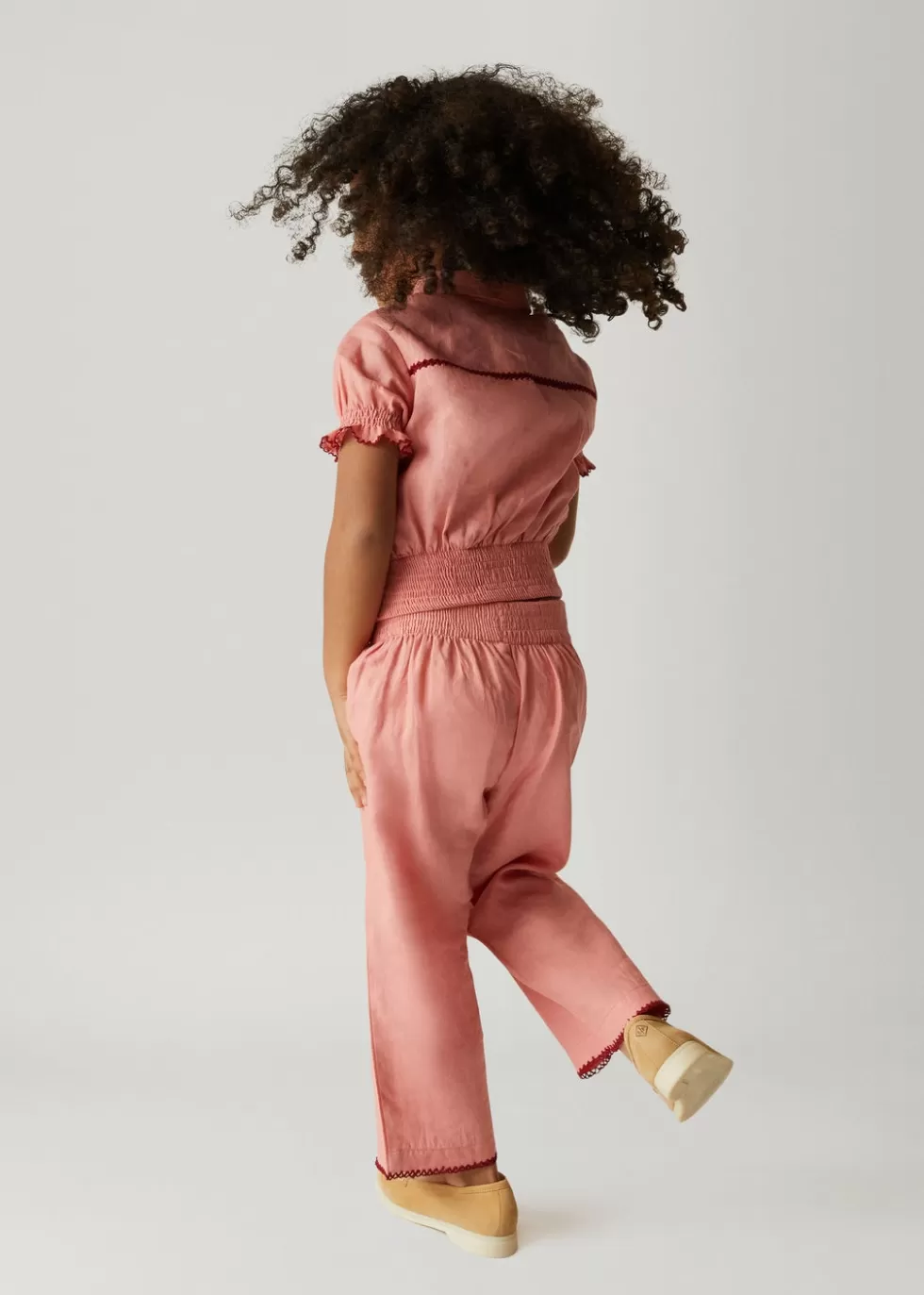 Clothing*Loro Piana Roel Pants Grapefruit Jelly/ Light Pomegranate