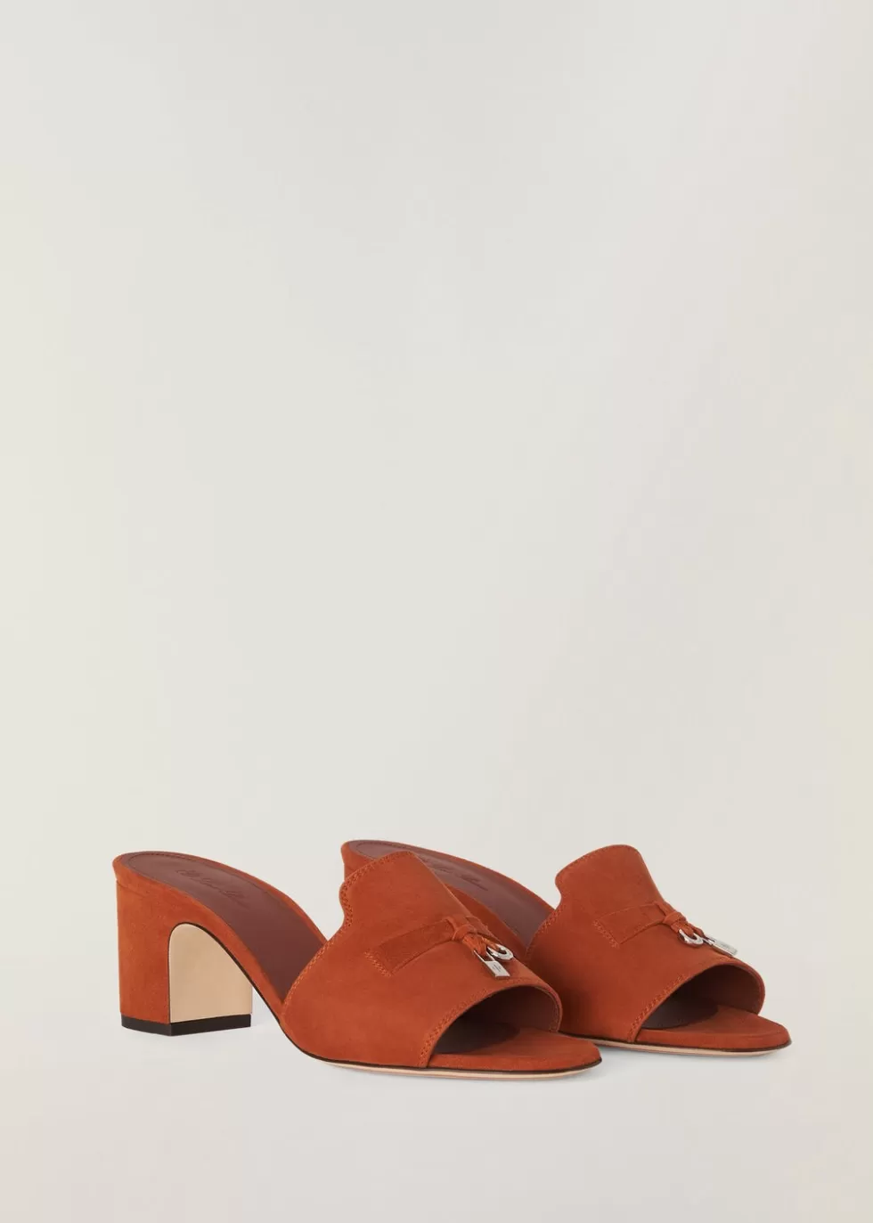 Sandals And Espadrillas*Loro Piana Summer Charms Sandal Red Clay Powder