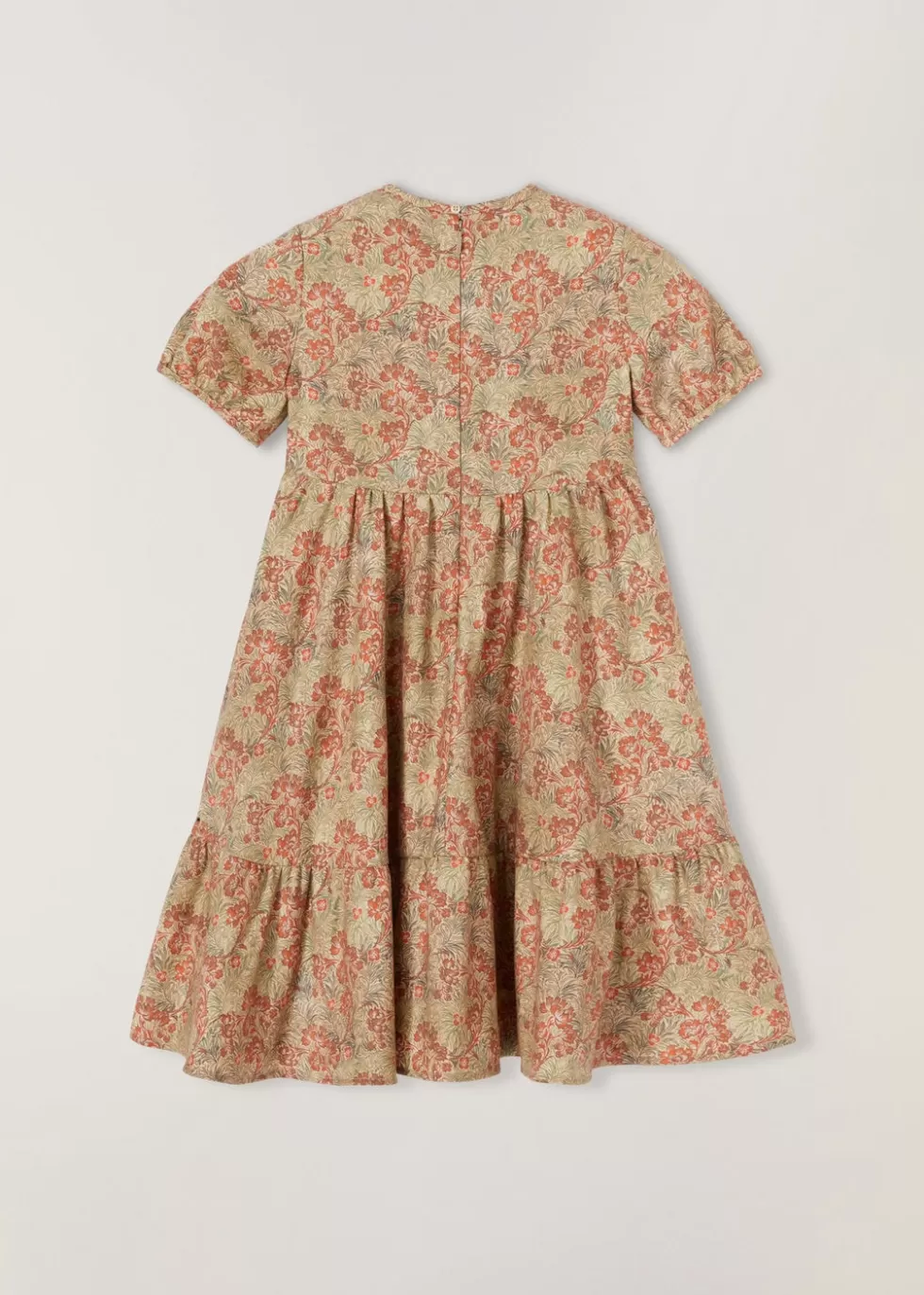 Clothing*Loro Piana Susanne Dress Pumpkin Seeds+Red Orchid