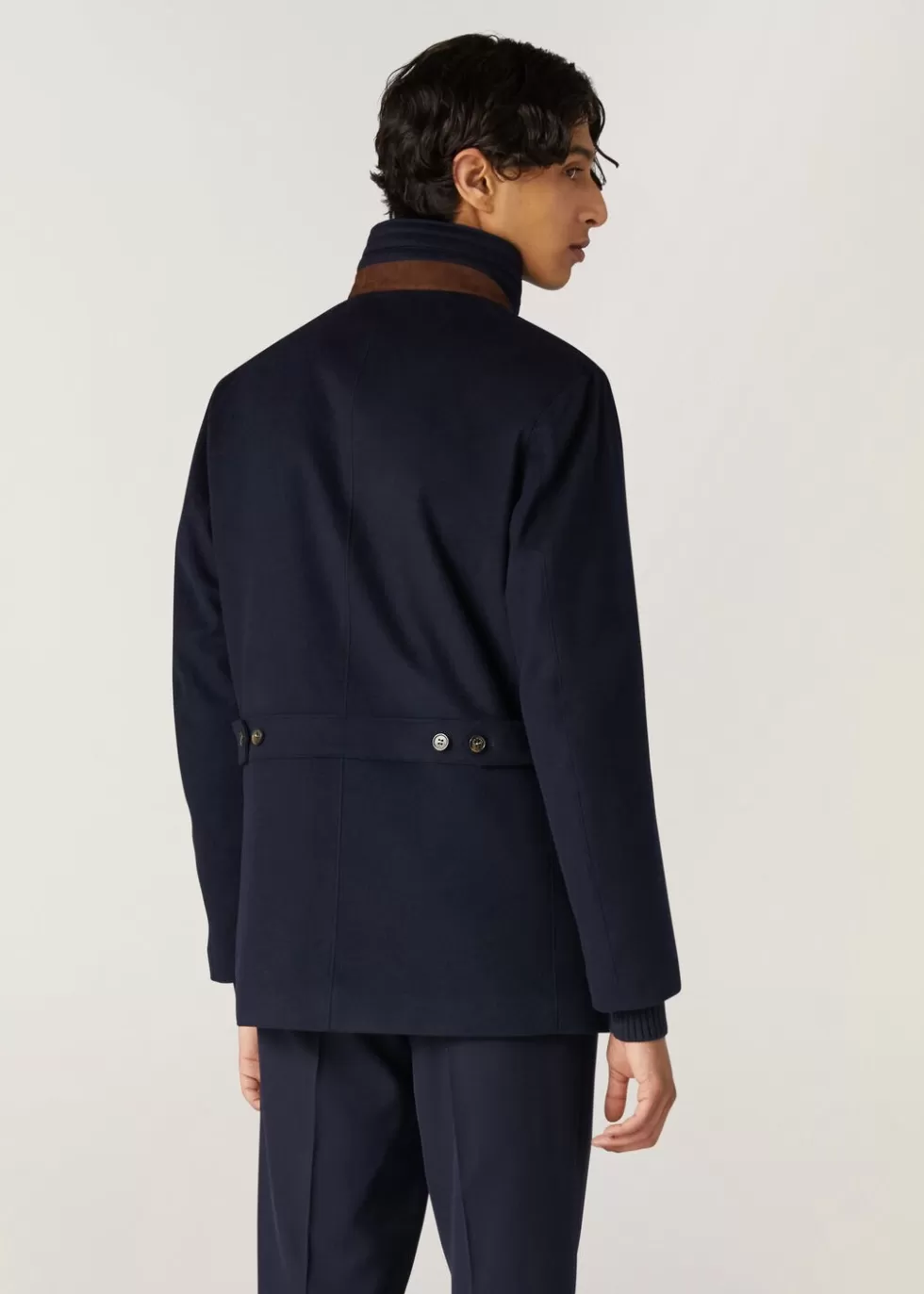Outerwear Jackets*Loro Piana Winter Voyager Over Coat Light Midnight Blue